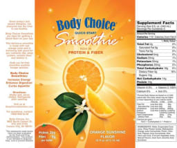 Quick-Start Smoothie Orange Sunshine Flavor