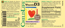 Vitamin D3 Natural Berry Flavor