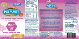 Pediatric POLY-VITE Drops With Iron Delicious Natural Fruit Flavor