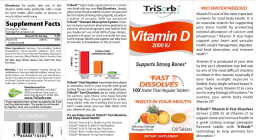 Vitamin D 2000 IU Delicious Orange Pineapple Flavor