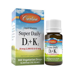Super Daily D3+K2 50 mcg (2,000 IU) & 45 mcg