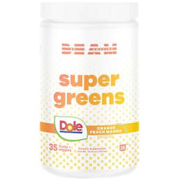 Super Greens Powder with Prebiotic Fiber (Dole Orange Peach Mango)
