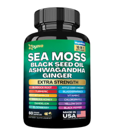 Sea Moss Black Seed Oil Ashwagandha Ginger
