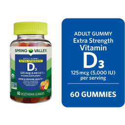 Extra Strength Vitamin D3 Gummies (Orange, Lemon & Strawberry)