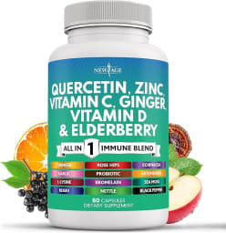 Quercetin Zinc Vitamin C Vitamin D Bromelain & Elderberry