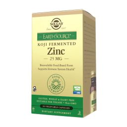 Earth Source Koji Fermented Zinc 25 mg Vegetable Capsules