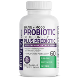 Brain + Mood Probiotic 50 Billion CFU Plus Prebiotic