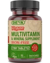 Vegan Multivitamin & Mineral Supplement Iron-Free Tiny Tablets