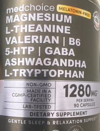 Magnesium L-Theanine Valerian B6 5-HTP GABA Ashwagandha L-Tryptophan