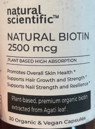 NATURAL BIOTIN 2500 mcg