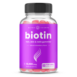 Biotin 10000 mcg Hair, Skin & Nails Gummies