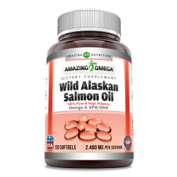 Amazing Omega Wild Alaskan Salmon Oil 2400 mg