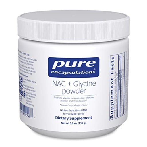 NAC + Glycine Powder Natural Peach Ginger Flavor
