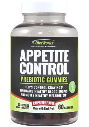 Appetite Control Prebiotic Gummies Raspberry Flavor