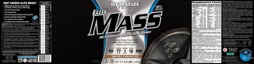 Elite Mass Hi-Protein Muscle Gainer Double Chocolate