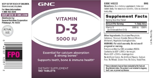 Vitamin D-3 5000 IU