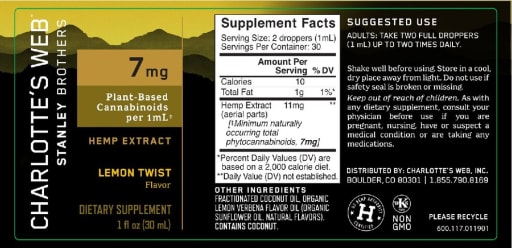 Hemp Extract Lemon Twist Flavor