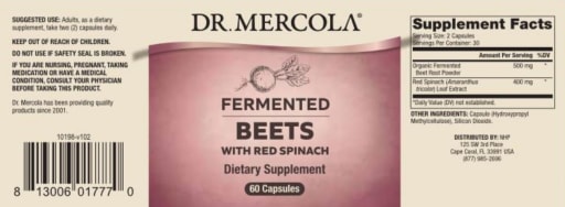 Fermented Beets with Red Spinach