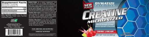 Creatine Micronized Cherry Limeade