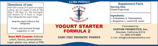 Yogurt Starter Formula 2