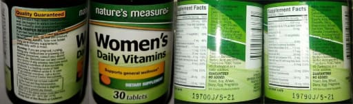 Women's Daily Vitamins