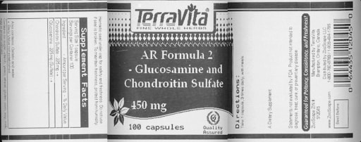 AR Formula 2 - Glucosamine And Chondroitin Sulfate 450 mg