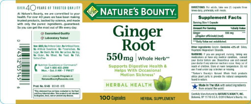 Ginger Root 550 mg