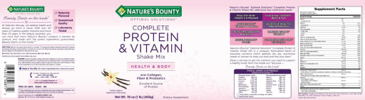 Complete Protein & Vitamin Shake Mix Vanilla Bean
