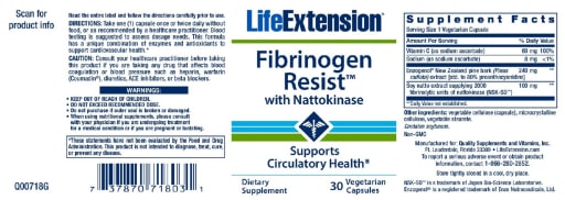 Fibrinogen Resist With Nattokinase