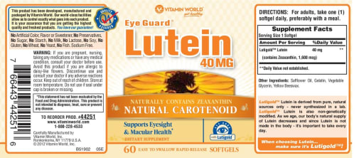 Eye Guard Lutein 40 mg