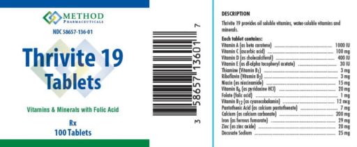 Thrivite 19 Tablets