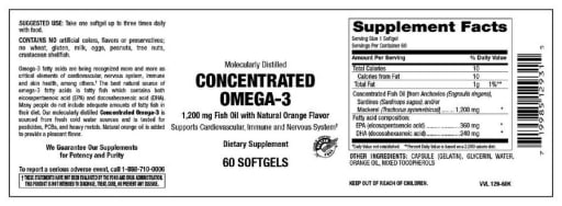 Concentrated Omega-3 Natural Orange Flavor