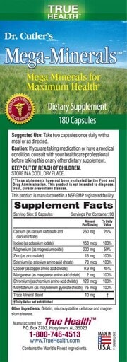Dr. Cutler's Mega-Minerals