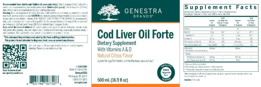 Cod Liver Oil Forte Natural Citrus Flavor