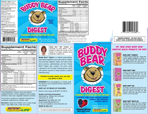 Buddy Bear Digest Natural Berry Flavor