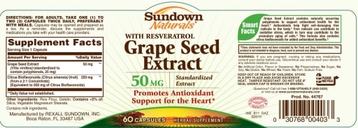 Grape Seed Extract 50 mg