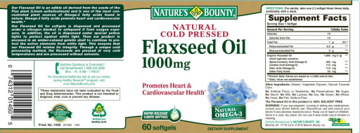 Flaxseed Oil 1000 mg