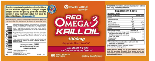 Red Omega-3 Krill Oil 1000 mg