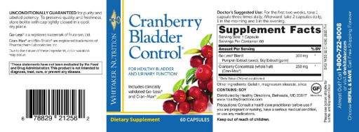 Cranberry Bladder Control