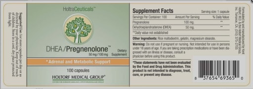 DHEA/Pregnenolone 50 mg/100 mg