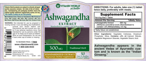 Ashwagandha Extract 300 mg