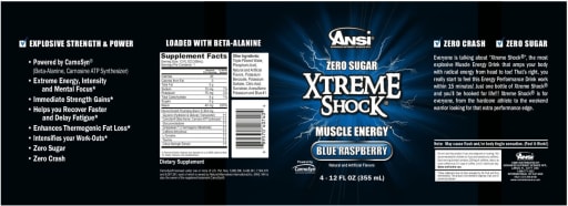 Xtreme Shock Blue Raspberry