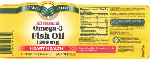 All Natural Omega-3 Fish Oil 1200 mg