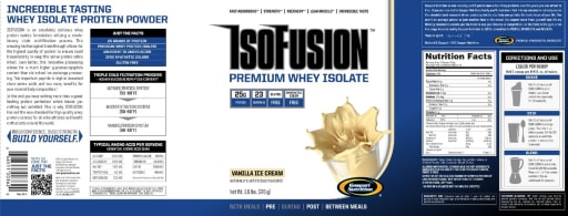 IsoFusion Premium Whey Isolate Vanilla Ice Cream