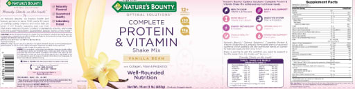Complete Protein & Vitamin Shake Mix Vanilla Bean