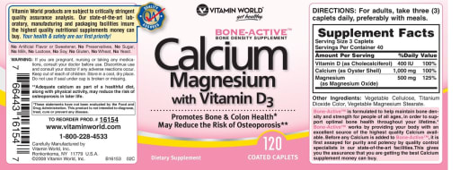 Calcium Magnesium With Vitamin D3
