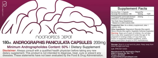 Andrographis Paniculata Capsules 200 mg