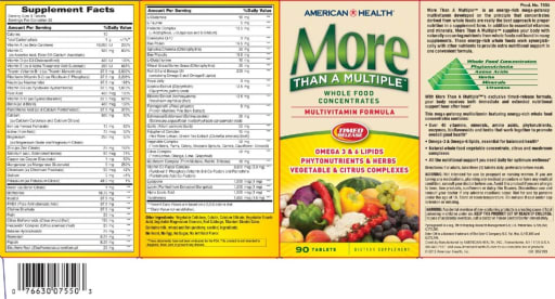 More Than A Multiple Multivitamin Formula