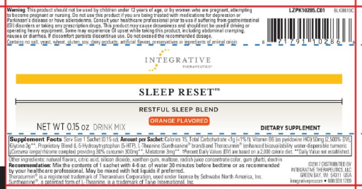 Sleep Reset Orange Flavored