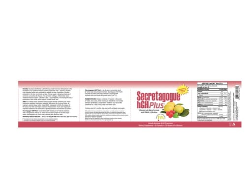 Secretagogue hGH Plus Raspberry Lemonade Flavor